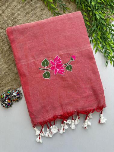 Blousewala khadi cotton saree collection surat